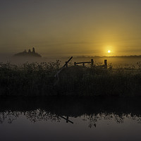 Buy canvas prints of Grantchester Meadows, dawn, 10th May 2017 by Andrew Sharpe