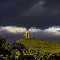 Buy canvas prints of St Michael's Tower, Glastonbury Tor by Andrew Sharpe