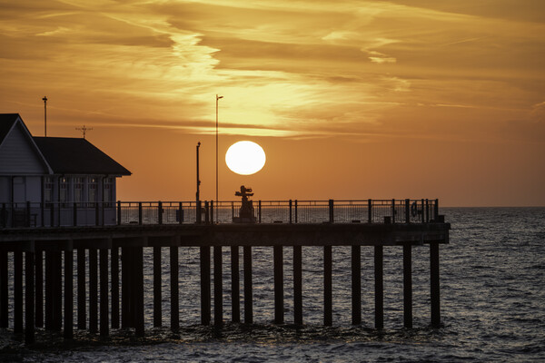 Sunrise from Southwold, 22nd September 2019 Picture Board by Andrew Sharpe