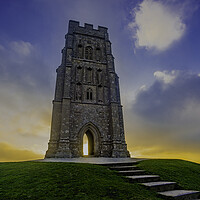 Buy canvas prints of St. Michael's Tower on Glastonbury Tor by Andrew Sharpe