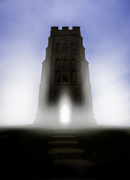 St. Michael's Tower on Glastonbury Tor Picture Board by Andrew Sharpe