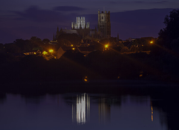 Ely Cathedral, from Roswell Pits Picture Board by Andrew Sharpe