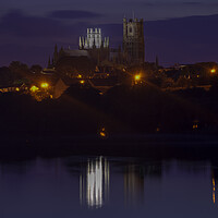 Buy canvas prints of Ely Cathedral, from Roswell Pits by Andrew Sharpe