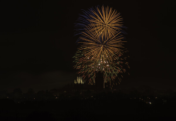 Ely Firework Display, 2017 Picture Board by Andrew Sharpe