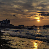 Buy canvas prints of Sunset, Cromer, 26th May 2016 by Andrew Sharpe