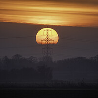 Buy canvas prints of Fenland sunrise, 30th December 2020 by Andrew Sharpe