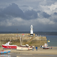 Buy canvas prints of St Ives Harbour, Cornwall by Andrew Sharpe
