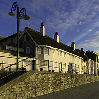 Buy canvas prints of Madeira Cottage and Little Madeira, Marine Parade, Lyme Regis by Andrew Sharpe