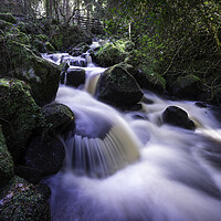 Buy canvas prints of Enchanting Wyming Brook by Andrew Sharpe