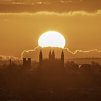 Buy canvas prints of Sunrise behind King's College Chapel, Cambridge, 1 by Andrew Sharpe