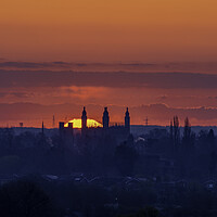 Buy canvas prints of Sunrise over Cambridge, 13th April 2021 by Andrew Sharpe
