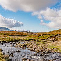 Buy canvas prints of Ingleborough from Whernside by David Hill