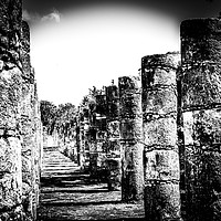 Buy canvas prints of Warrior temple, Mexico by Ian Kennedy