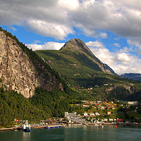 Buy canvas prints of Geirangerfjord, Norway by David Tanner