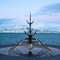 Buy canvas prints of Sun Voyager, Reykjvik, Iceland by David Tanner