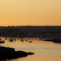 Buy canvas prints of Sunrise over Sutton Harbour, Plymouth by David Tanner