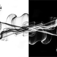Buy canvas prints of Smoke abstract in Black and White  by Julia Watkins