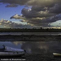 Buy canvas prints of Low tide on on the River Blackwater  by Julia Watkins