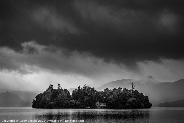 Derwent Isle, Derwent water, the Lake District Picture Board by Geoff Beattie