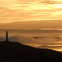 Buy canvas prints of Misty Sunrise over Ulverston and Hoad by Geoff Beattie
