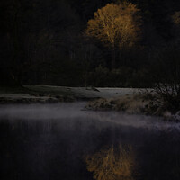Buy canvas prints of First Light on the River Brathay, The Lake District, Cumbria by Geoff Beattie