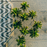 Buy canvas prints of Copacabana beach pavement mosaic  by Alexandre Rotenberg