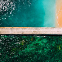 Buy canvas prints of Paradise Beach from above by Alexandre Rotenberg