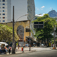 Buy canvas prints of Mural in Copacabana, Rio de Janeiro, Brazil by Alexandre Rotenberg