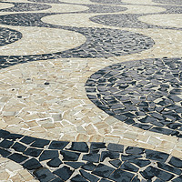 Buy canvas prints of Portuguese pattern on ground - Copacabana by Alexandre Rotenberg