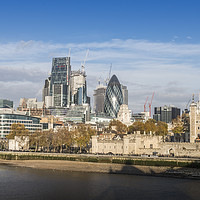 Buy canvas prints of Tower of London and City of London  by Alexandre Rotenberg