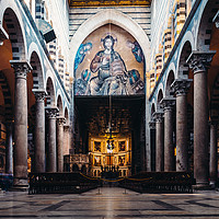 Buy canvas prints of Interior of Pisa Cathedral in Italy by Alexandre Rotenberg