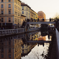 Buy canvas prints of Naviglio Pavese in Milan, Lombary, Italy by Alexandre Rotenberg