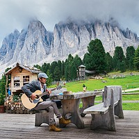 Buy canvas prints of Music in the Italian Dolomites by Alexandre Rotenberg