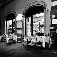 Buy canvas prints of Italian Restaurant in Lucca, Italy by Alexandre Rotenberg