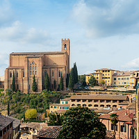 Buy canvas prints of San Domenico church in Siena, Italy by Alexandre Rotenberg