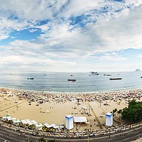 Buy canvas prints of Panorama of Copacabana, Rio de Janeiro, Brazil  by Alexandre Rotenberg