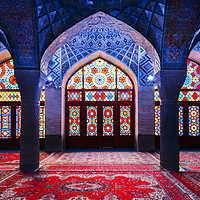 Buy canvas prints of Pink Mosque, Iran by Alexandre Rotenberg
