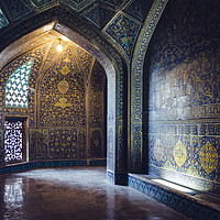 Buy canvas prints of Mysterious Corridor in Persian Mosque by Alexandre Rotenberg