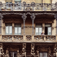 Buy canvas prints of Art Nouveau Italian Architecture by Alexandre Rotenberg