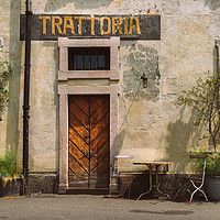 Buy canvas prints of Quaint Italian Trattoria by Alexandre Rotenberg