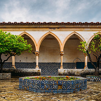 Buy canvas prints of Cloister of the Cemetery, Tomar, Portugal by Alexandre Rotenberg