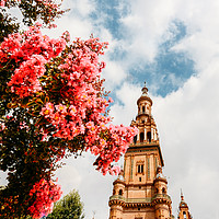 Buy canvas prints of Plaza de Espana in Seville, Andalusia, Spain by Alexandre Rotenberg