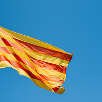Buy canvas prints of La Senyera flag, Catalonia  by Alexandre Rotenberg