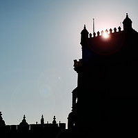 Buy canvas prints of Silhouette of Belem Tower, or the "Tower of St Vin by Alexandre Rotenberg
