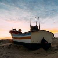 Buy canvas prints of Wooden fishing boat by Alexandre Rotenberg
