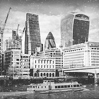 Buy canvas prints of City of London Snow by Alexandre Rotenberg