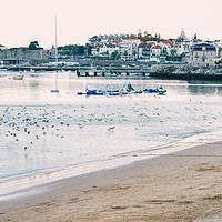 Buy canvas prints of Beach in Cascais, Portugal by Alexandre Rotenberg