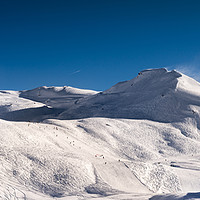 Buy canvas prints of Winter landscape - Panorama of the ski resort by Alexandre Rotenberg