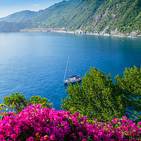Buy canvas prints of Cinque Terre, Italy Seascape by Alexandre Rotenberg
