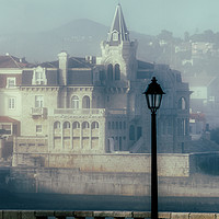 Buy canvas prints of Foggy Cascais Bay, Portugal by Alexandre Rotenberg